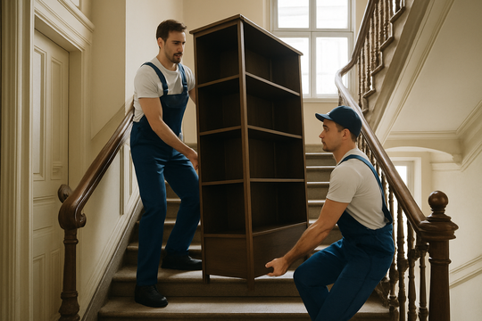 Professionelle Umzugshelfer in Mainz beim Möbeltransport